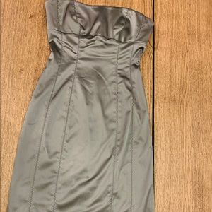 BEBE mini silver/dark grey dress